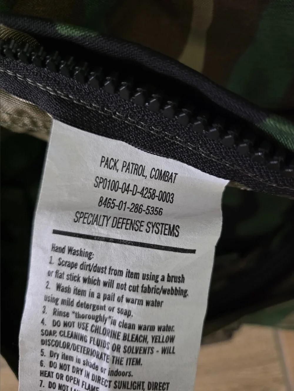 Military-Style Camouflage Rucksack Pack - Green Combat Patrol Pack